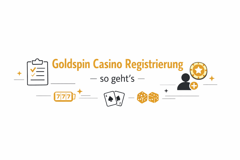 Registrierungsformular bei Goldspin mit Bonusauswahl
